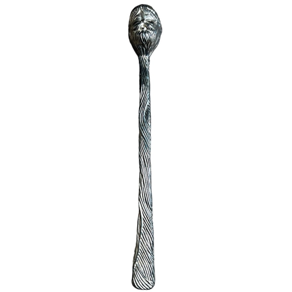 Santa candle candle snugger silver vintage 90s Intenational Silver Co